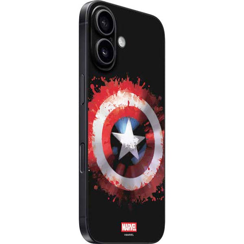 Marvel Captain America Star Shield iPhone 16 Plus Skin